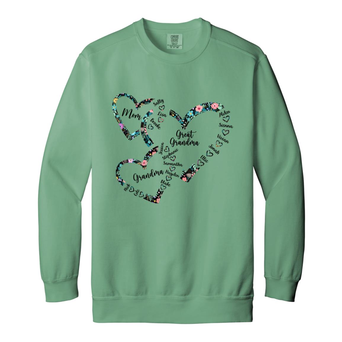 240621620 Comfort Color Sweatshirt Light Green Adult S 113-8087706-3812212 acc6  Text_Black 1566 Garment-Dyed Adult Crewneck Sweatshirt