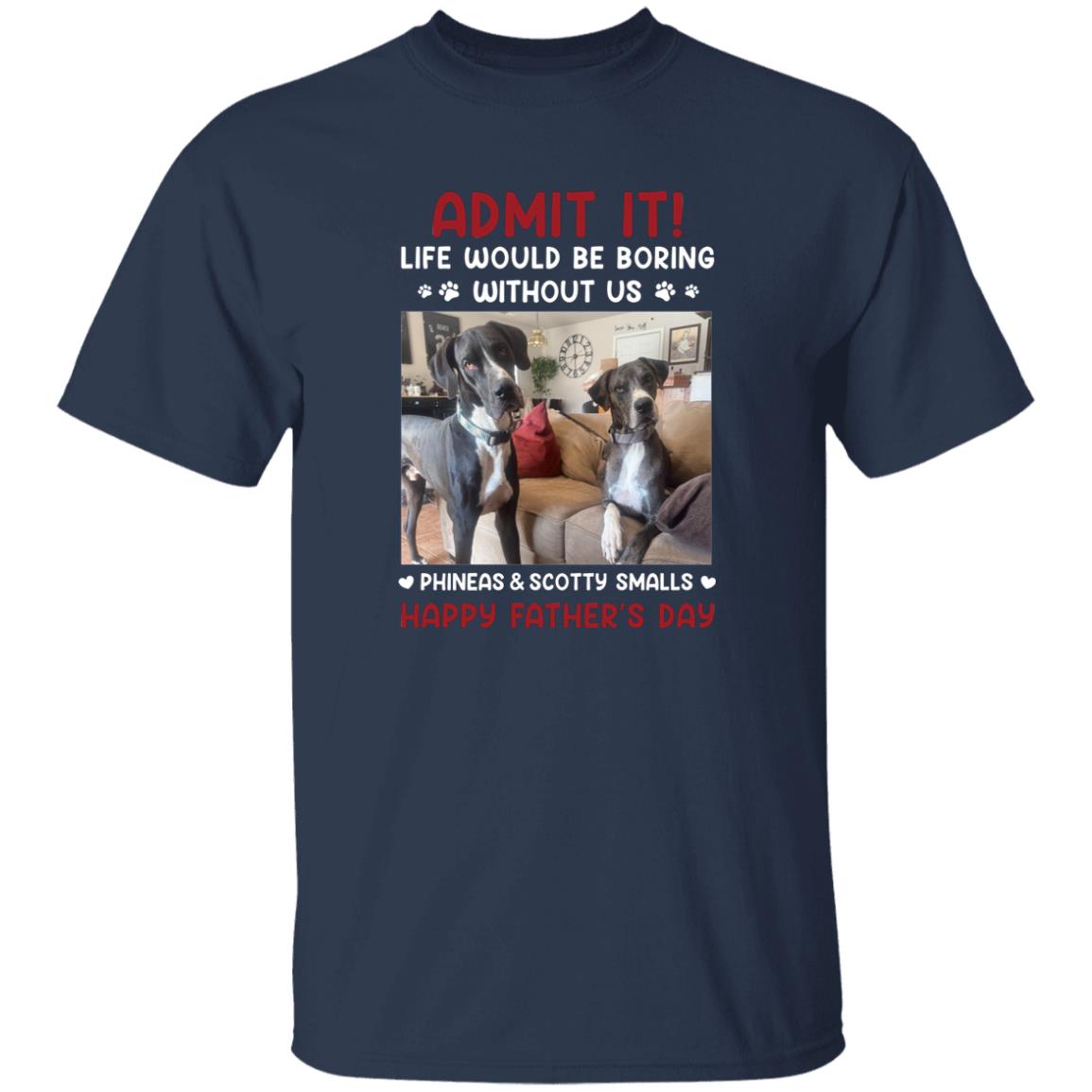 Fix Unisex T-Shirt Navy Adult XL Phineas 112-2121950-7143428 acc5 Text_White Gildan 5.3 oz. T-Shirt
