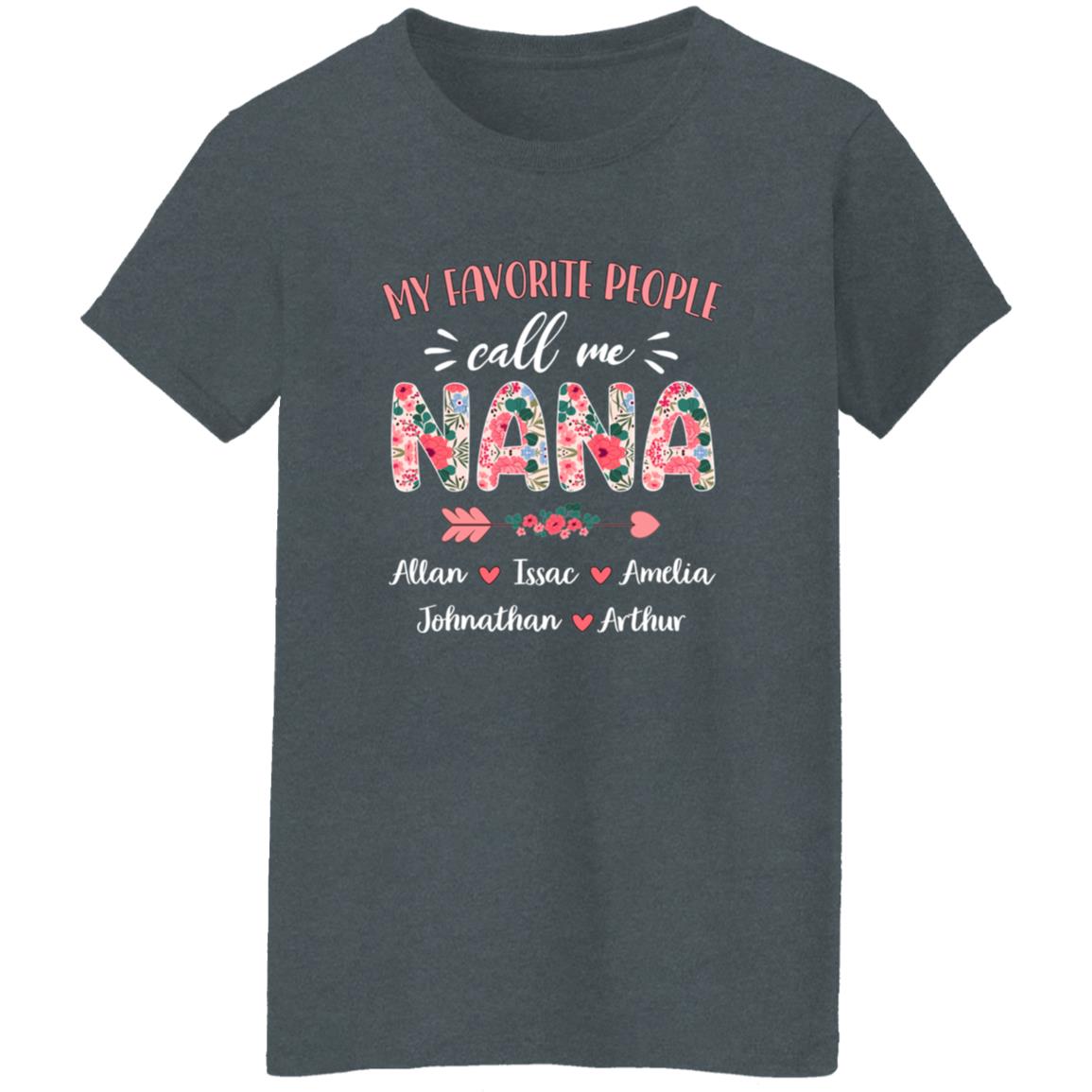 45_54 ALTS 250804718 Ladies T-Shirt Dark Heather Adult 2XL 112-4339904-5473866 acc7 Text_White Gildan Ladies' 5.3 oz. T-Shirt