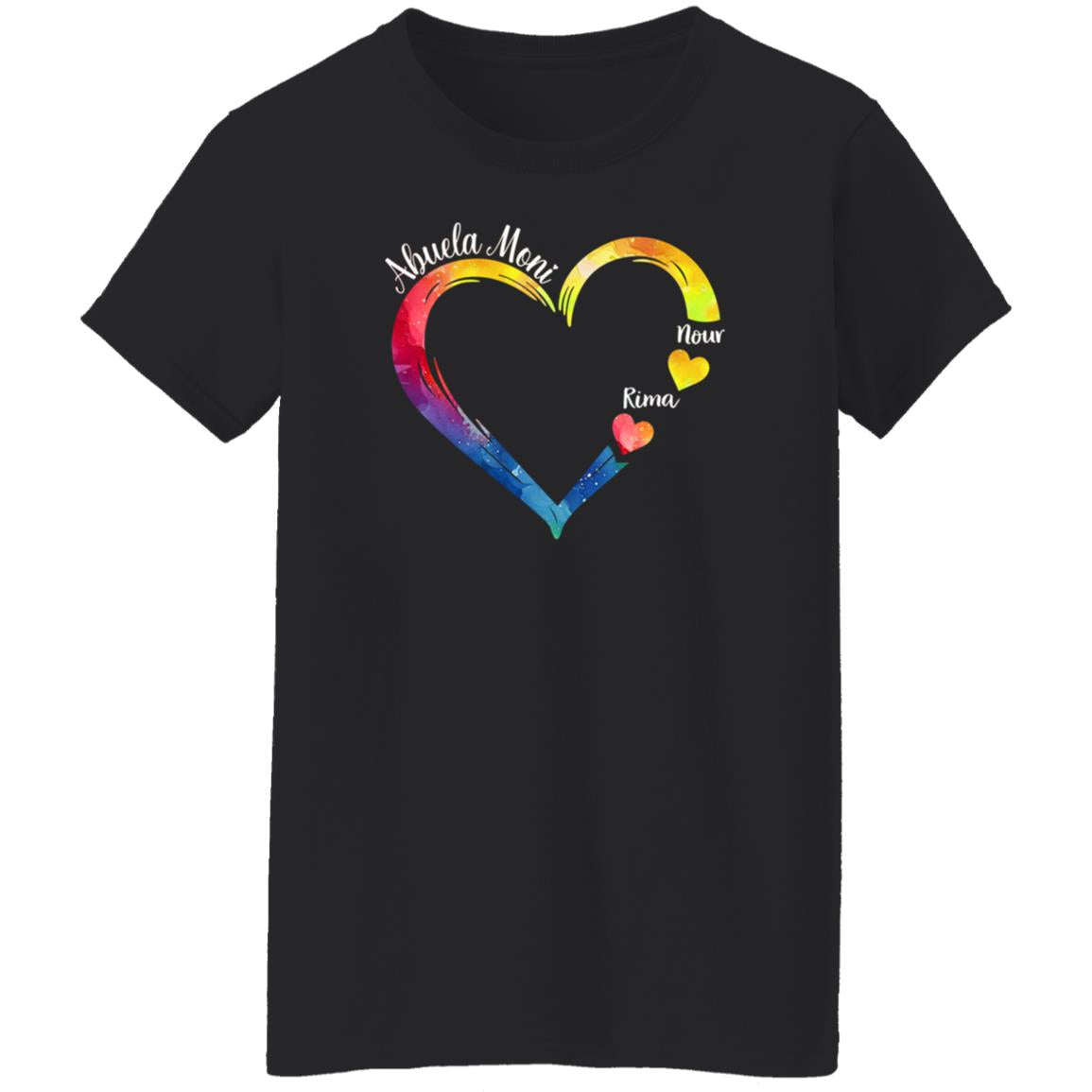 260313668 Ladies T-Shirt Black Adult XL Abuela 112-7274382-9424268 acc6 Text_White Gildan Ladies' 5.3 oz. T-Shirt
