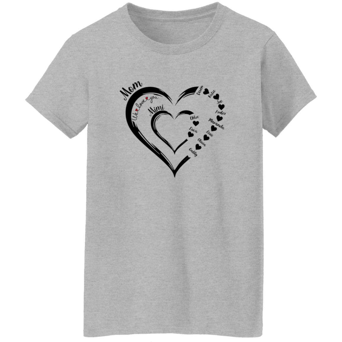45_54 ALTS 240620621 Ladies T-Shirt Sport Grey Adult XL Mimi 113-6902725-2087445 acc6 Text_Black Gildan Ladies' 5.3 oz. T-Shirt