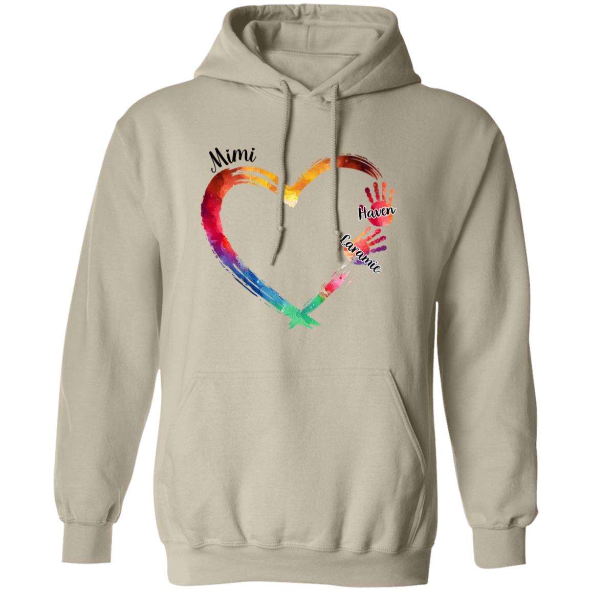 250807628 Pullover Hoodie Sand Adult L Mimi 111-8406779-8716227 acc6 Text_Black Gildan Pullover Hoodie