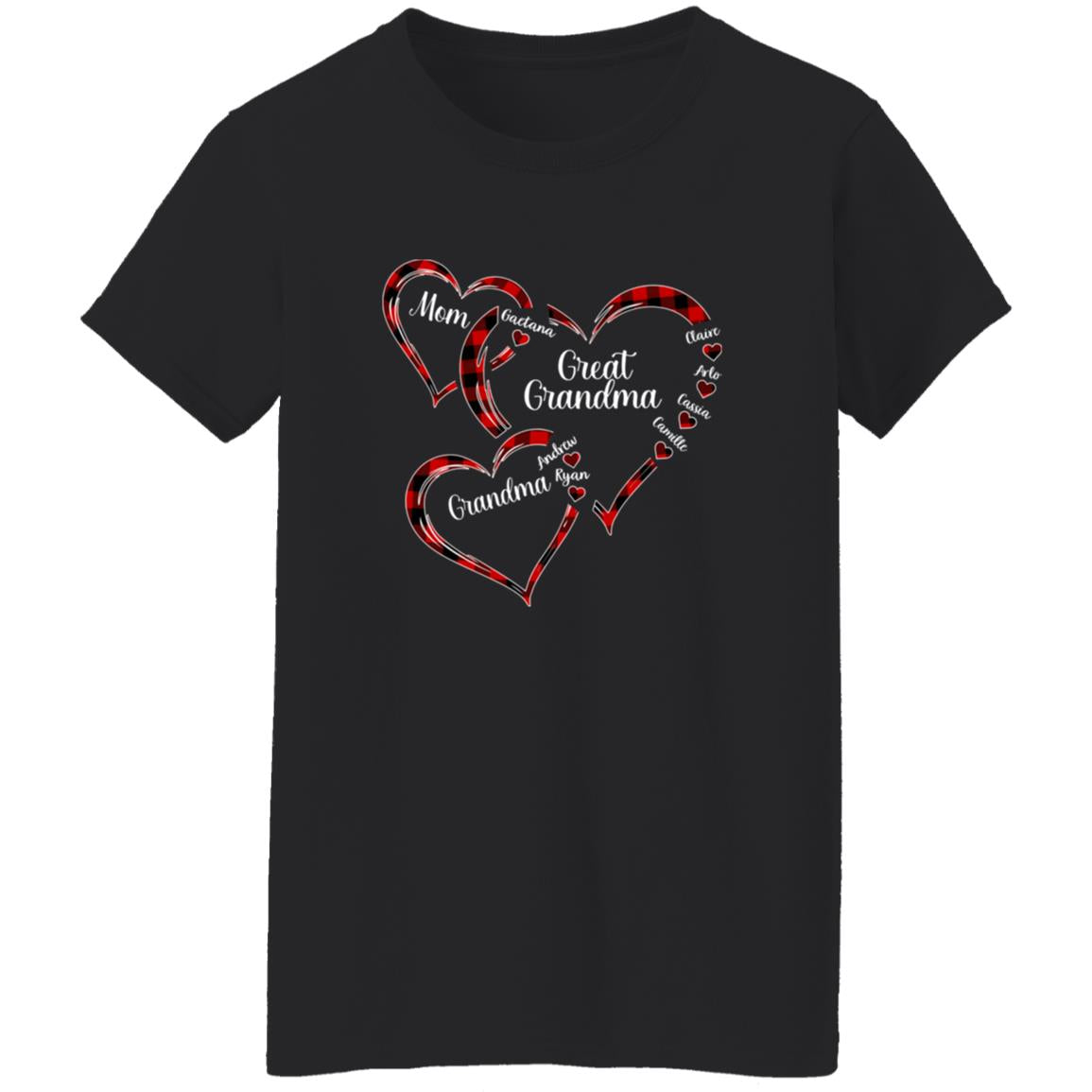 240621623 Ladies T-Shirt Black Adult L Mom 113-8150844-0627463 acc6 Text_White G500L Ladies' 5.3 oz. T-Shirt