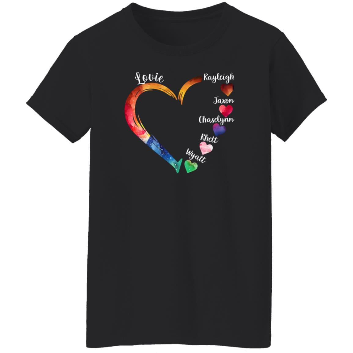 45_54 ALTS 260313668 Ladies T-Shirt Black Adult M Lovie 113-4457242-5681031 acc6 Text_White Gildan Ladies' 5.3 oz. T-Shirt