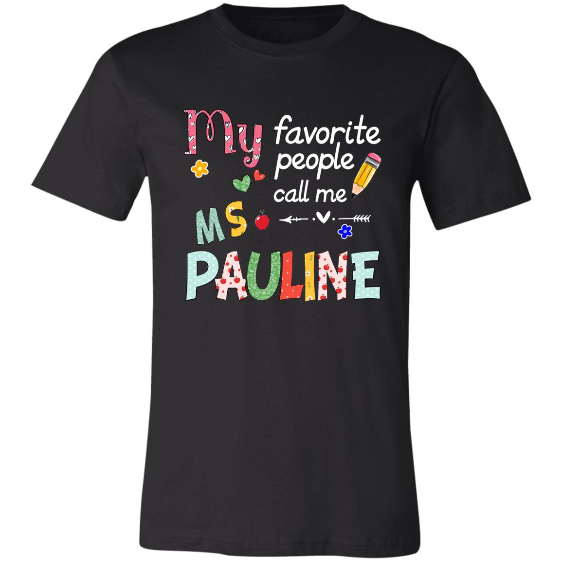 45_54 APTS 260619514 Premium T- Shirt Black Adult L Ms 111-4524195-3085035 acc5 Text_White Bella + Canvas Unisex Jersey Short-Sleeve T-Shirt