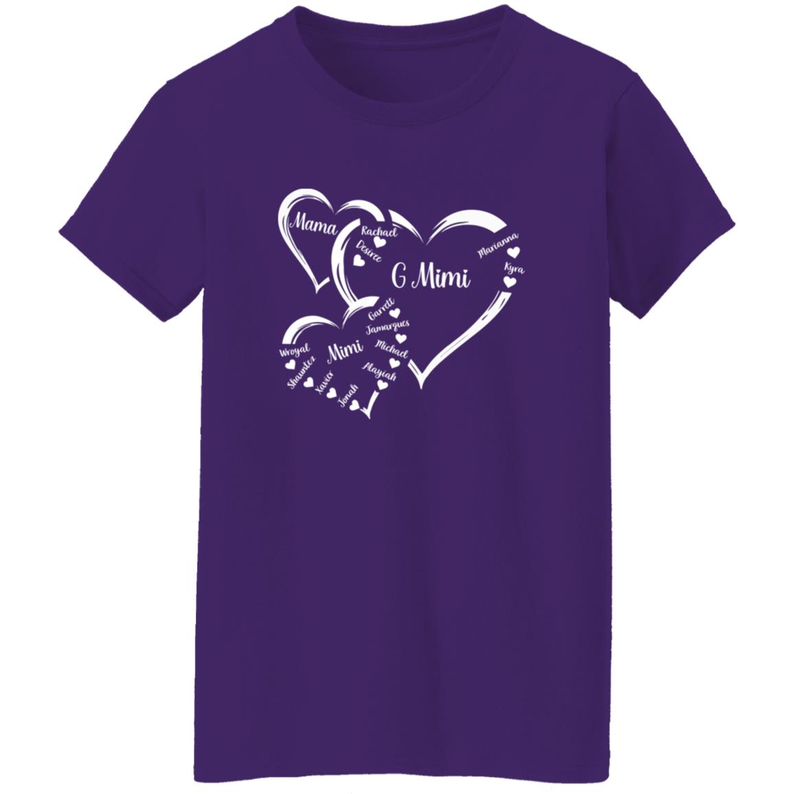 45_54 ALTS 260311771 Ladies T-Shirt Purple Adult L Mama 113-8704619-4061043 acc7 Text_White Gildan Ladies' 5.3 oz. T-Shirt