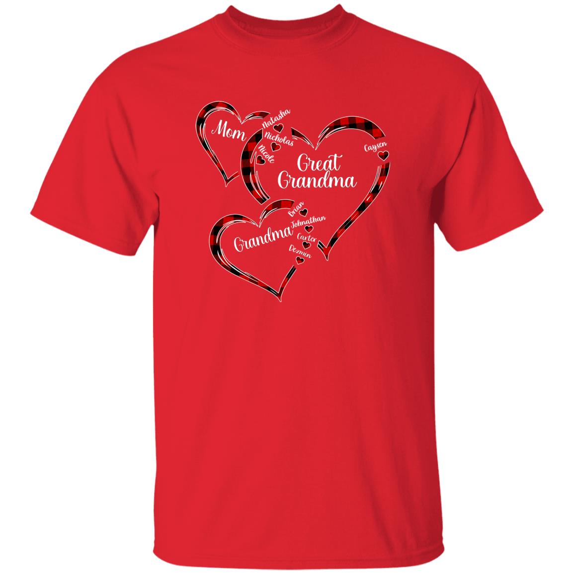 240621623 Unisex T-Shirt Red Adult S Mom 113-7022532-9453057 acc6 Text_White G500 Gildan 5.3 oz. T-Shirt