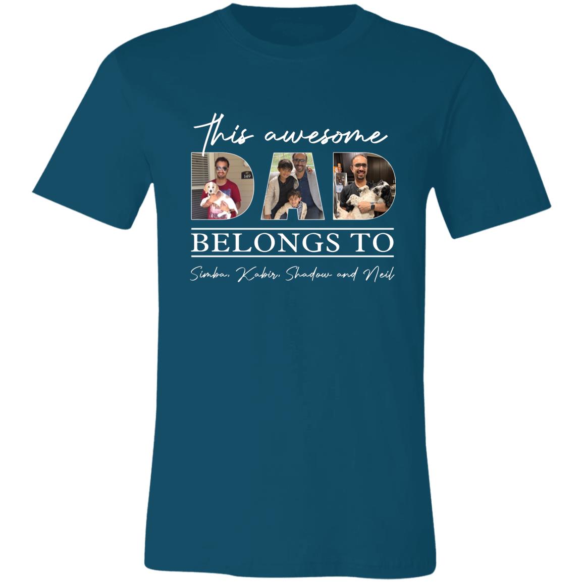 45_54 APTS 250522541 Premium T- Shirt Deep Teal Adult L Simba 112-1926159-9738631 acc5 Text_White Bella + Canvas Unisex Jersey Short-Sleeve T-Shirt