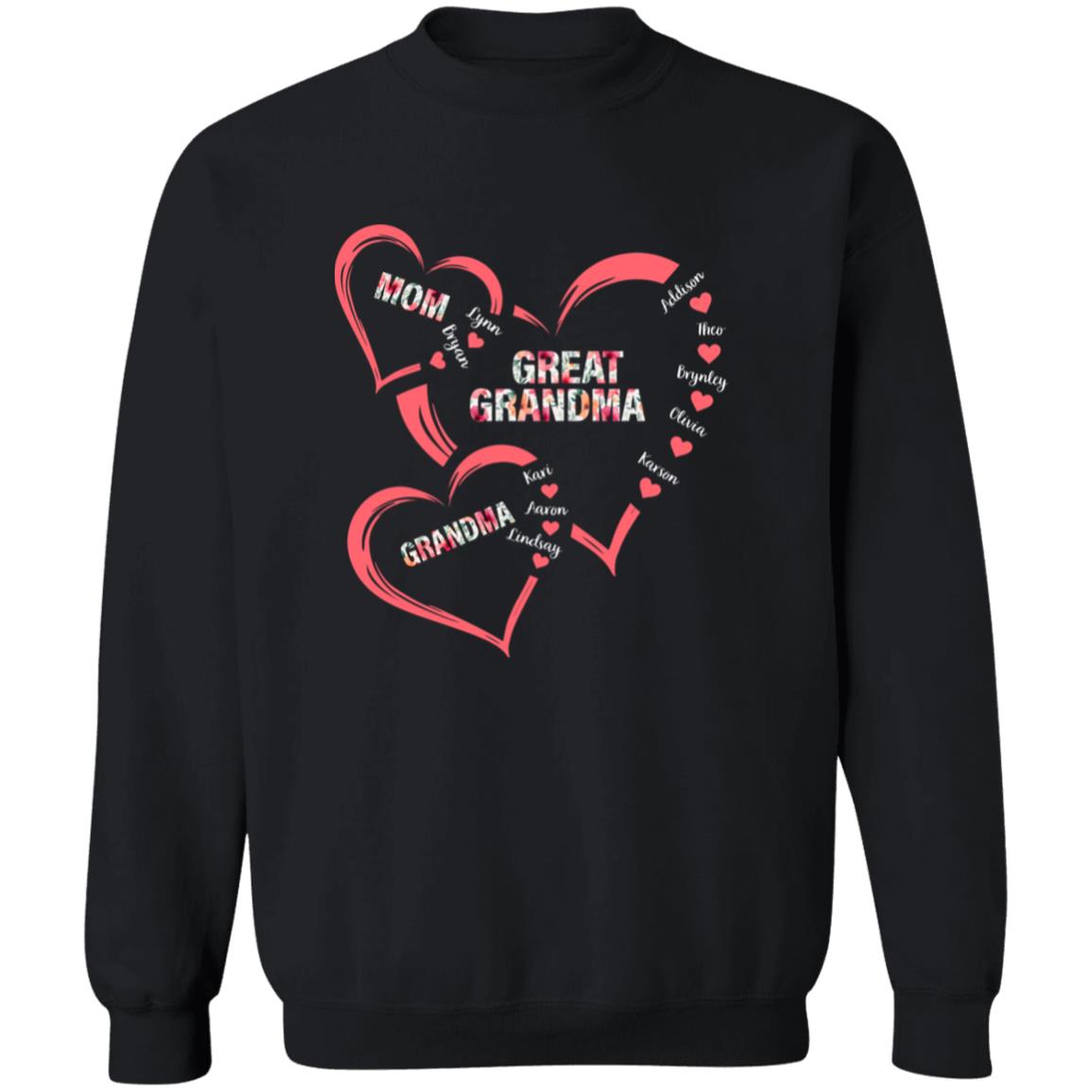 45_54 ASW 240621619 Crewneck Sweatshirt Black Adult L Mom 112-6974775-1630625 acc6 Text_White Gildan Crewneck Pullover Sweatshirt