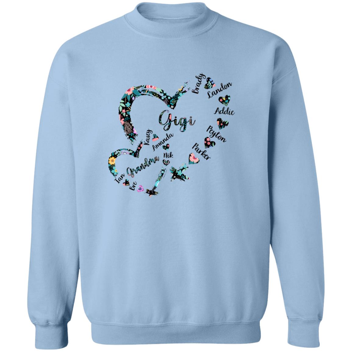 45_54 ASW 250717727 Crewneck Sweatshirt Light Blue Adult 2XL 113-8815222-6201864 acc7 Text_Black Gildan Crewneck Pullover Sweatshirt