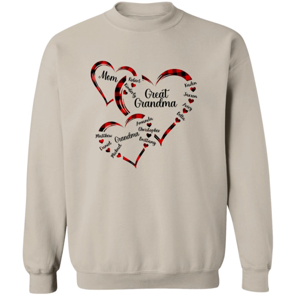 240621623 Crewneck Sweatshirt Sand Adult XL Mom 113-4662700-9665819 acc6 Text_Black G180 Gildan Crewneck Pullover Sweatshirt