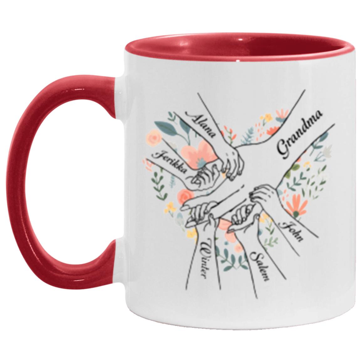 24041511 2AC1 ACCENT MUG - PINK 11 OZ Grandma 113-5258663-1087408 acc4  Text_Black AM11OZ 11oz Accent Mug