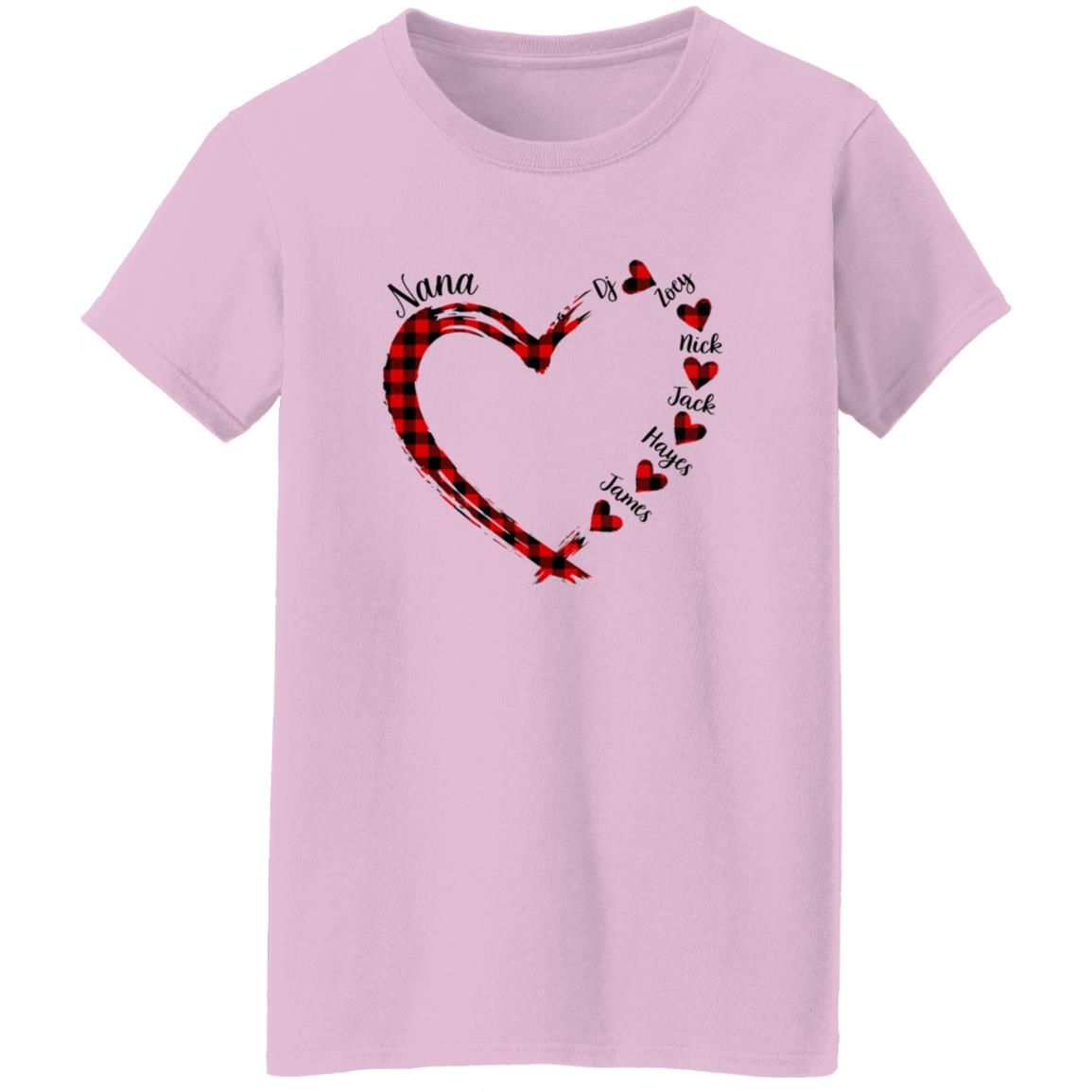 45_54 ALTS 250716713 Ladies T-Shirt Light Pink Adult L Nana 112-2162966-0566663 acc7 Text_Black Gildan Ladies' 5.3 oz. T-Shirt
