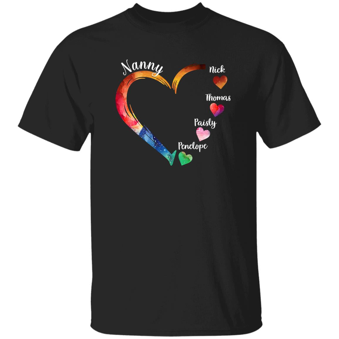 45_54 AUTS 260313668 Unisex T-Shirt Black Adult 3XL Nanny 114-5461062-2540201 acc6 Text_White Gildan 5.3 oz. T-Shirt