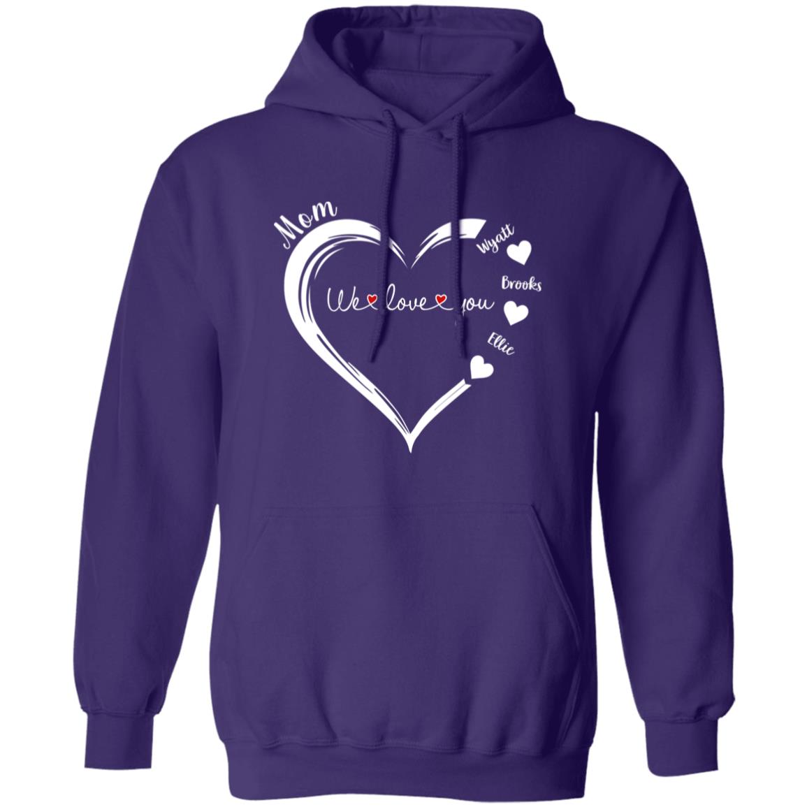 45_54 AHD 240622621 Pullover Hoodie Purple Adult 3XL Mom 112-8869741-8912228 acc6 Text_White Gildan Pullover Hoodie