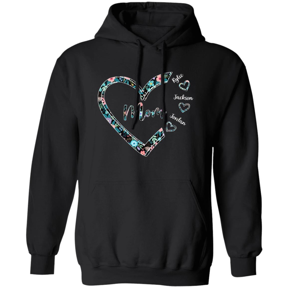 45_54 AHD 240622620 Pullover Hoodie Black Adult M Mom 113-8196617-8000229 acc6 Text_White Gildan Pullover Hoodie