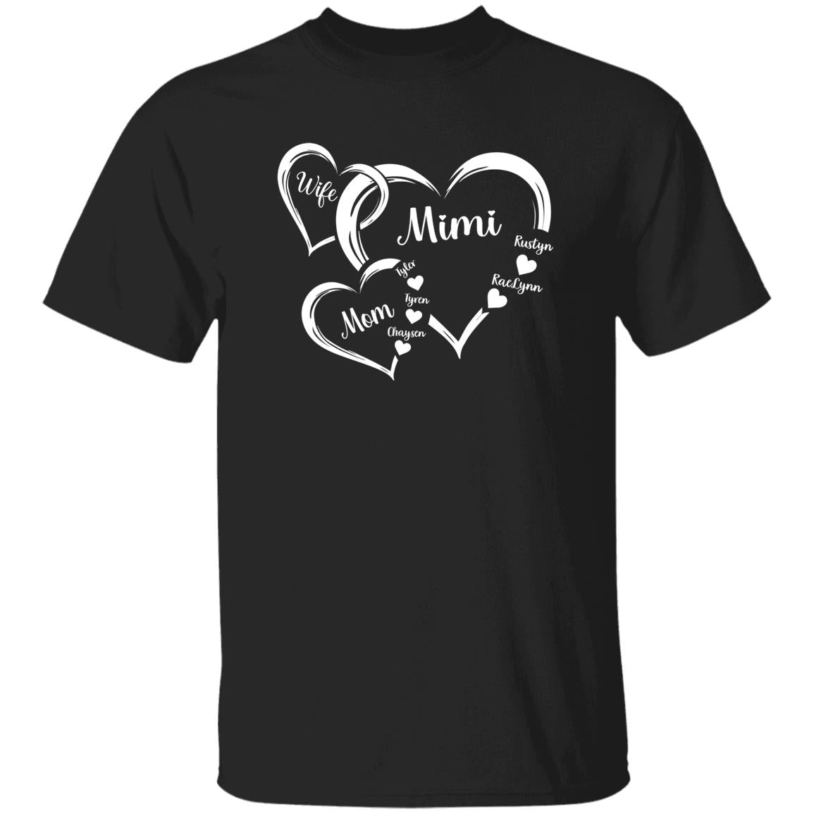 45_54 AUTS 240620615 Unisex T-Shirt Black Adult M Mom 112-4230697-4453868 acc6 Text_White h Gildan 5.3 oz. T-Shirt