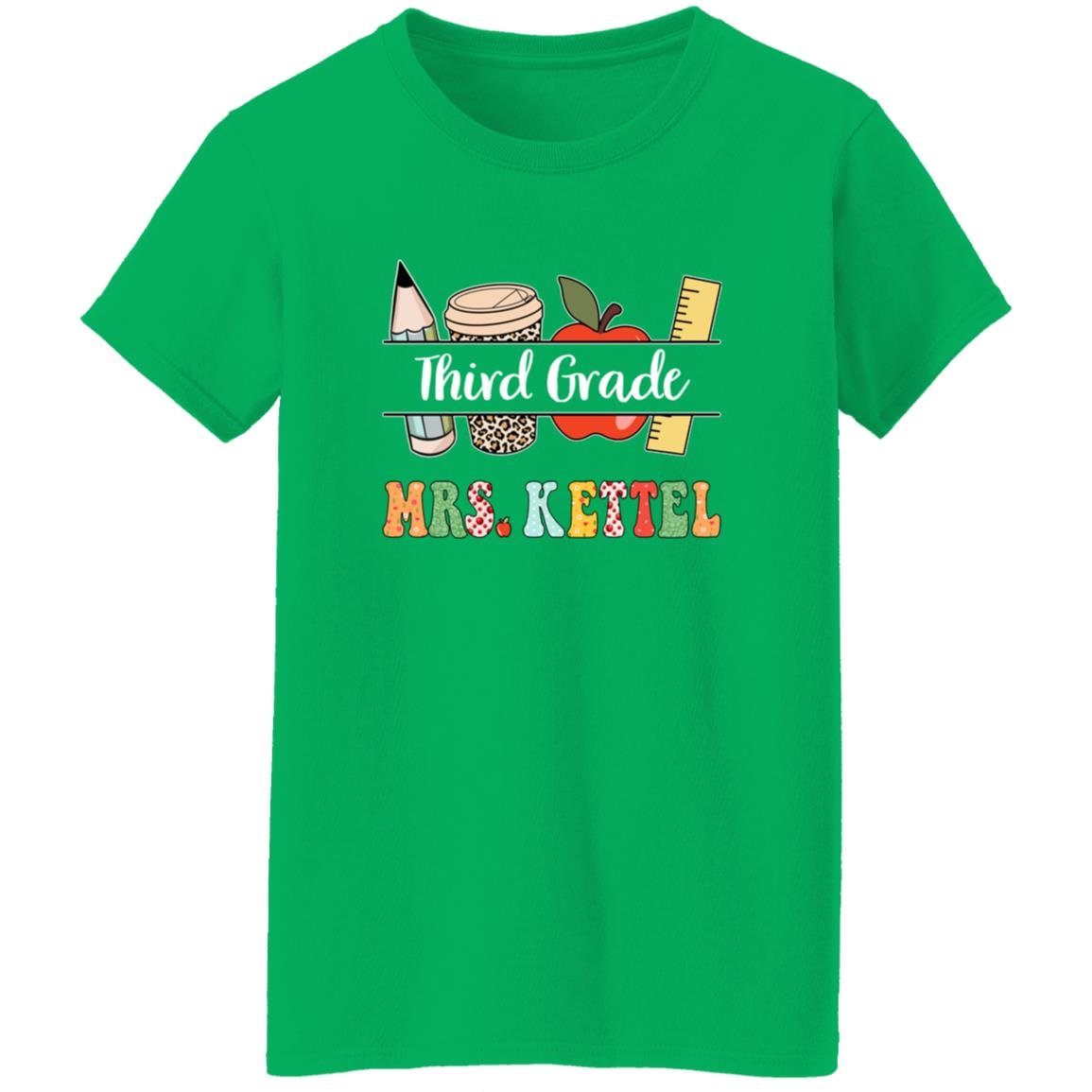 45_54 ALTS 250710775 Ladies T-Shirt Irish Green Adult M THIRD 111-4804941-6793801 acc7  Text_White Gildan Ladies' 5.3 oz. T-Shirt