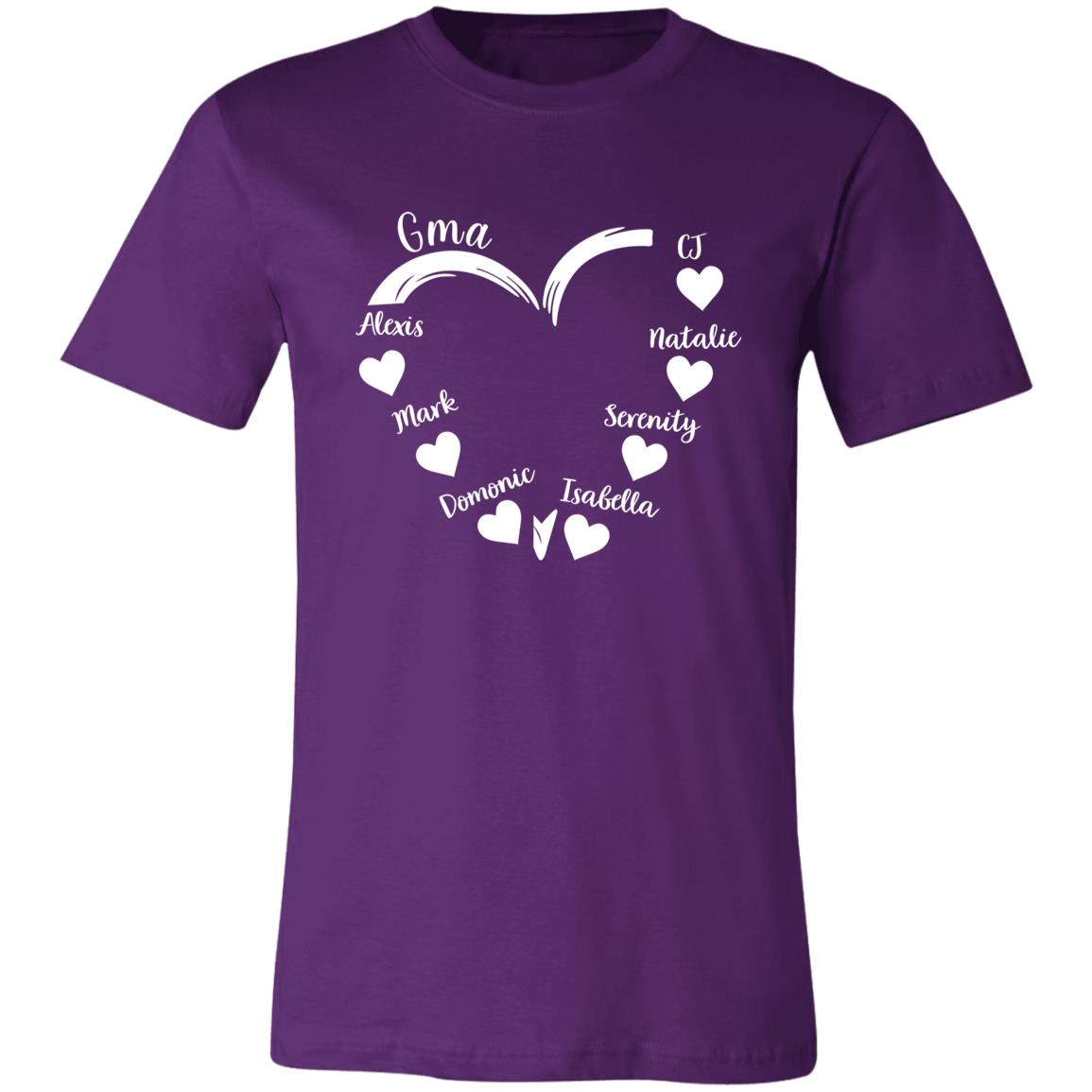 45_54 APTS 260313666 Premium T- Shirt Team Purple Adult XL Gma 112-5702987-4209051 acc6 Text_White Bella + Canvas Unisex Jersey Short-Sleeve T-Shirt