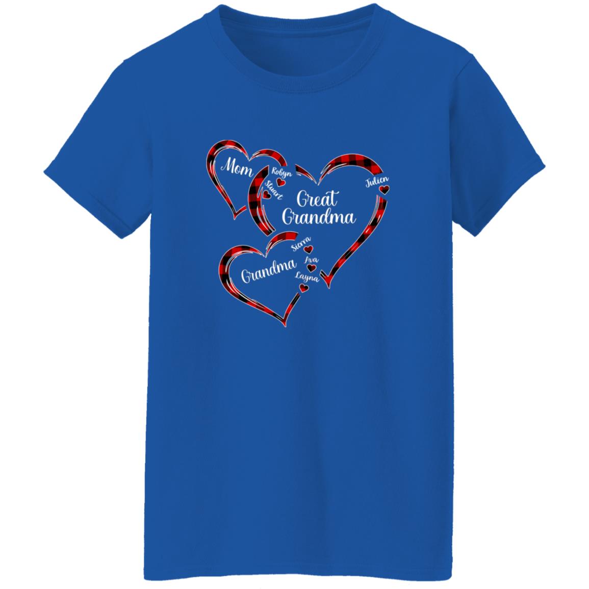 240621623 Ladies T-Shirt Royal Adult L Mom 113-5464267-0936234 acc6 Text_White G500L Ladies' 5.3 oz. T-Shirt