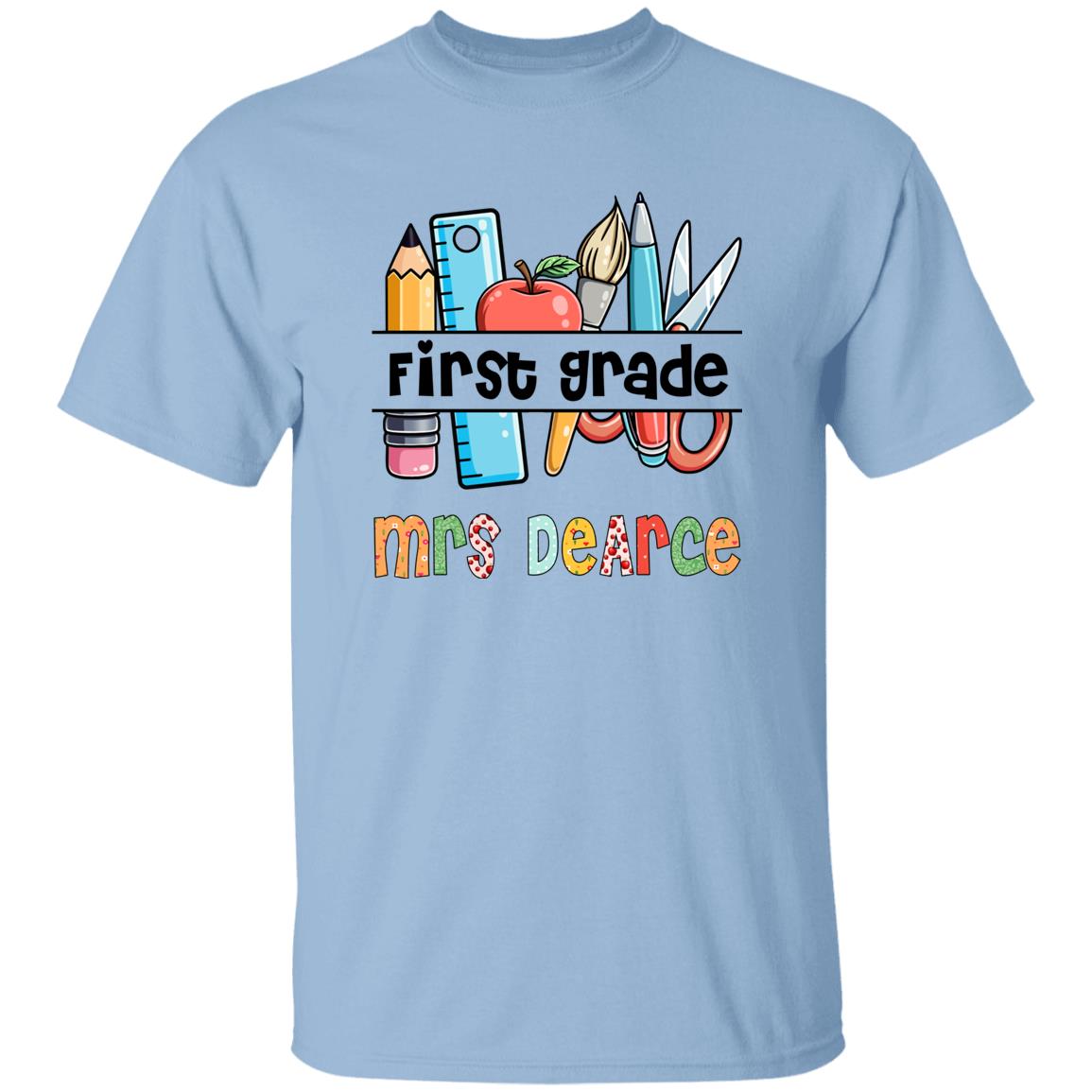 45_54 AUTS 250710774 Unisex T-Shirt Light Blue Adult XL First 112-4783252-5348223 acc7 Text_Black Gildan 5.3 oz. T-Shirt