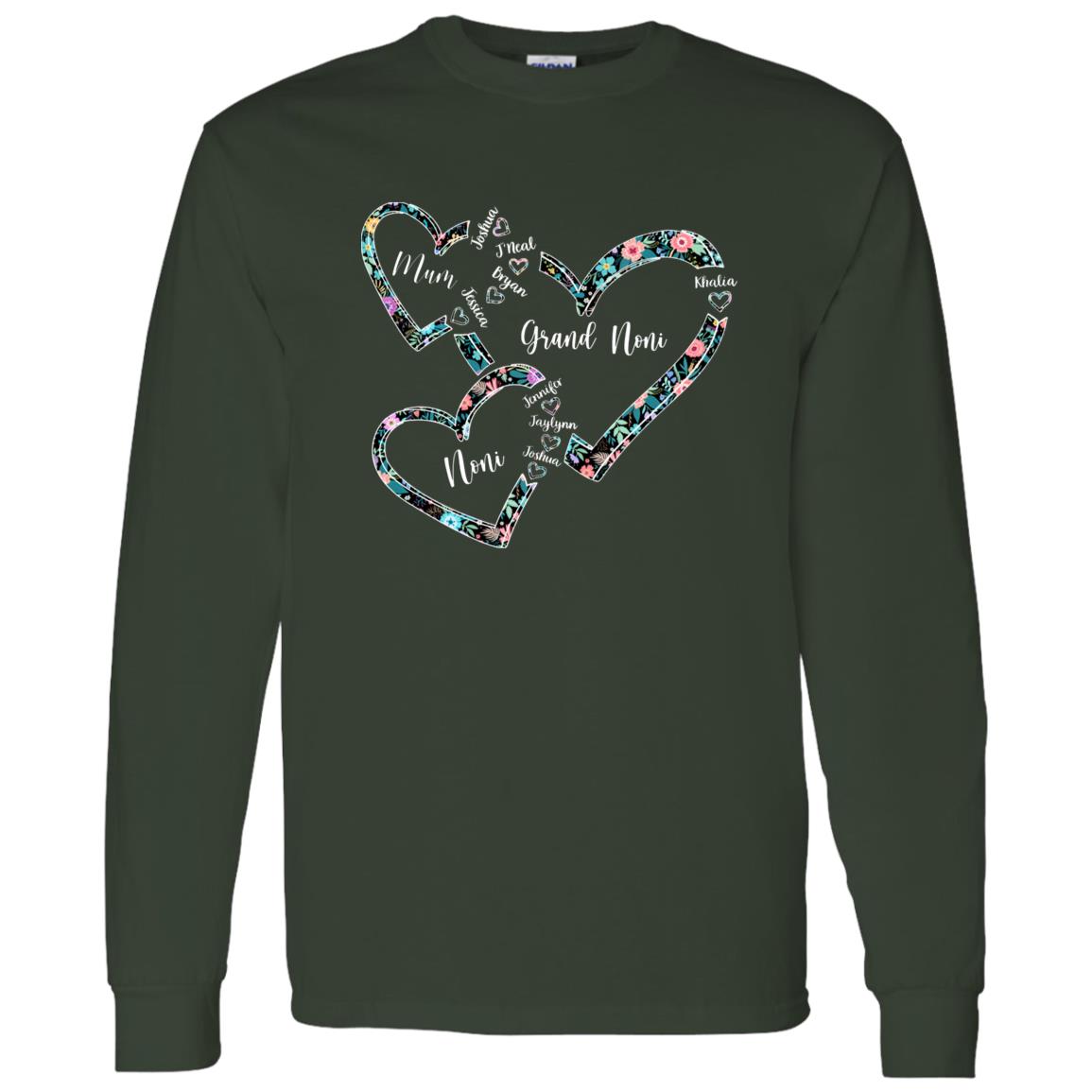 0_S_NHANH 240621620 Long Sleeve Tee Forest Green Adult M Mum 113-6413483-6997009 acc6  Text_White G540 LS T-Shirt 5.3 oz.