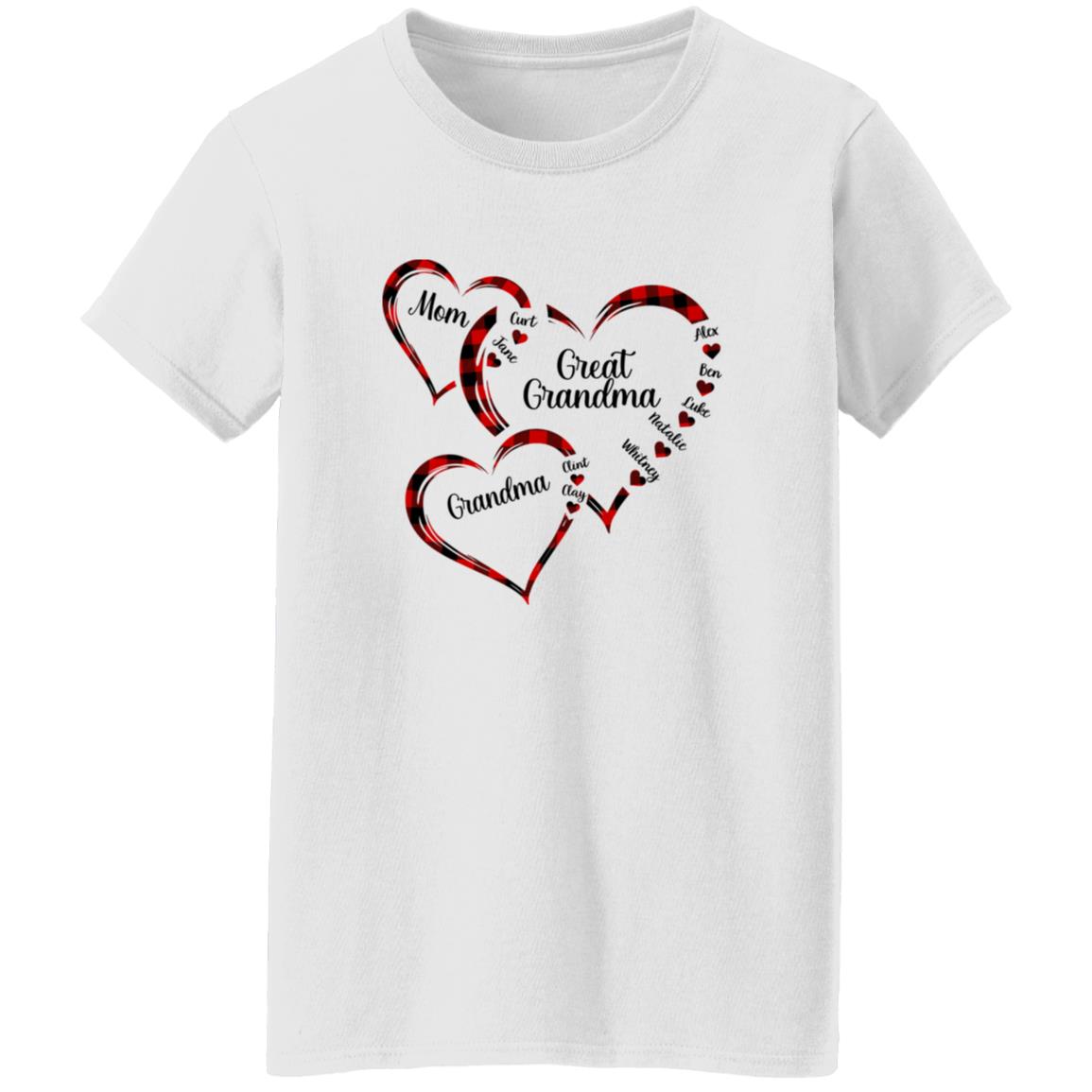 45_54 ALTS 260311772 Ladies T-Shirt White Adult XL mom 112-5165757-1411425 acc7 Text_Black Gildan Ladies' 5.3 oz. T-Shirt