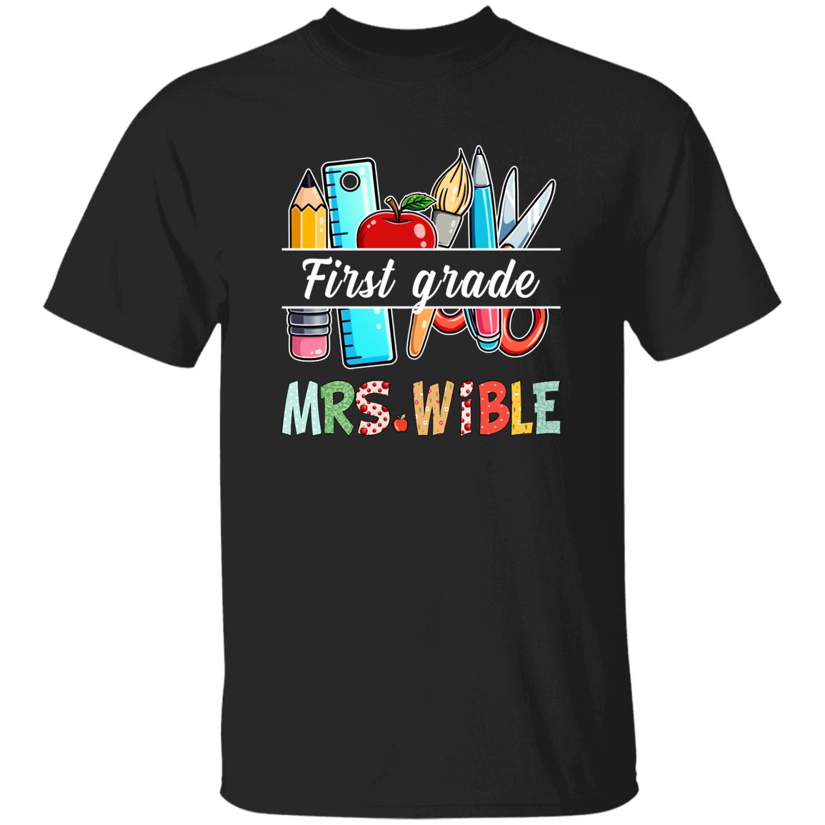 45_54 AUTS 24061748 Unisex T-Shirt Black Adult M First 113-4339884-1982643 acc5 Text_White h Gildan 5.3 oz. T-Shirt