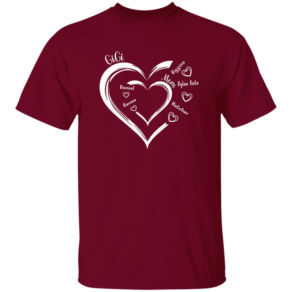 45_54 AUTS 240620614 Unisex T-Shirt Garnet Adult 3XL Mom 111-5415469-6542643 acc6 Text_White Gildan 5.3 oz. T-Shirt