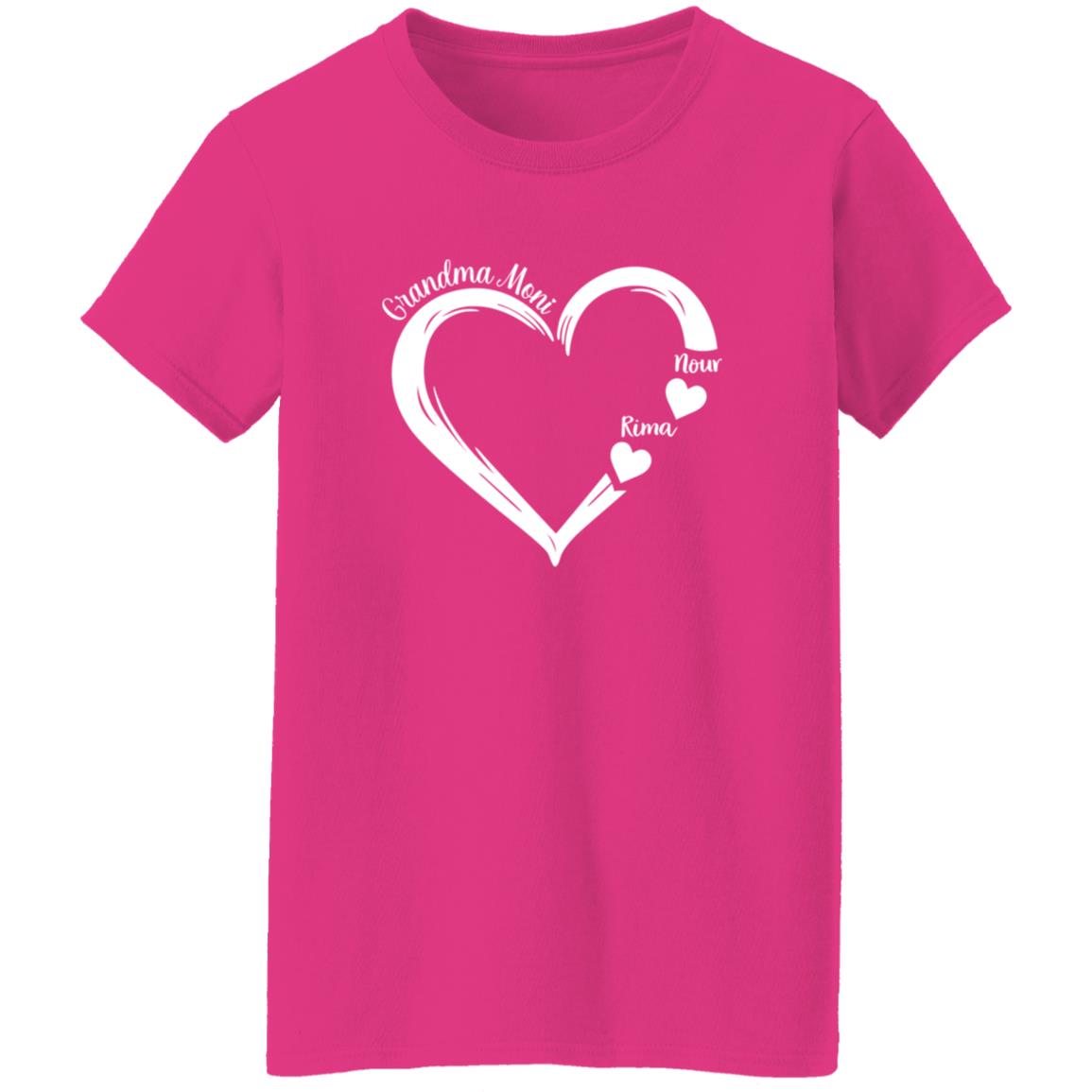 260313666 Ladies T-Shirt Heliconia Adult XL 112-7274382-9424268 acc6 Text_White Cai 2 Gildan Ladies' 5.3 oz. T-Shirt