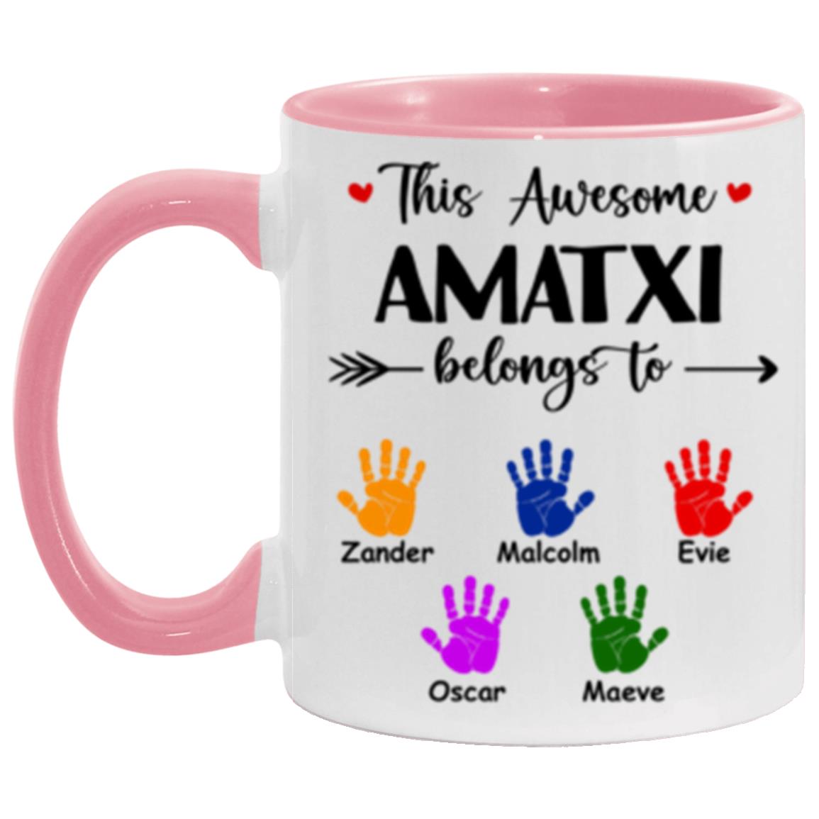 TEMP_CC MAC1P 251129411 ACCENT MUG - PINK 11 OZ Amatxi 114-1998984-2890626 acc4 Text_Black 11oz Accent Mug